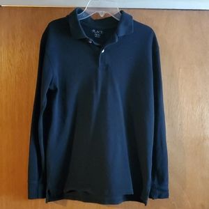 Children's Place long sleeve uniform style polo